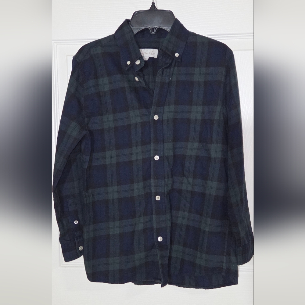 Cotton & Co Blue Plaid Shirt